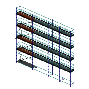Lot Échafaudage Fixe 110m²