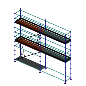 Lot Échafaudage Fixe 42m²