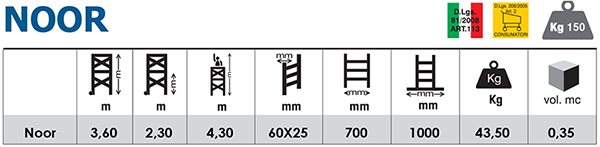 Échafaudage Aluminium NOOR